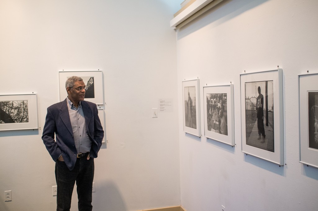 Photographer Gerald Cyrus' 2013 exhibition at the Atrium Gallery, Jane Lutnick Fine Arts Center. Photo: Brad Larrison